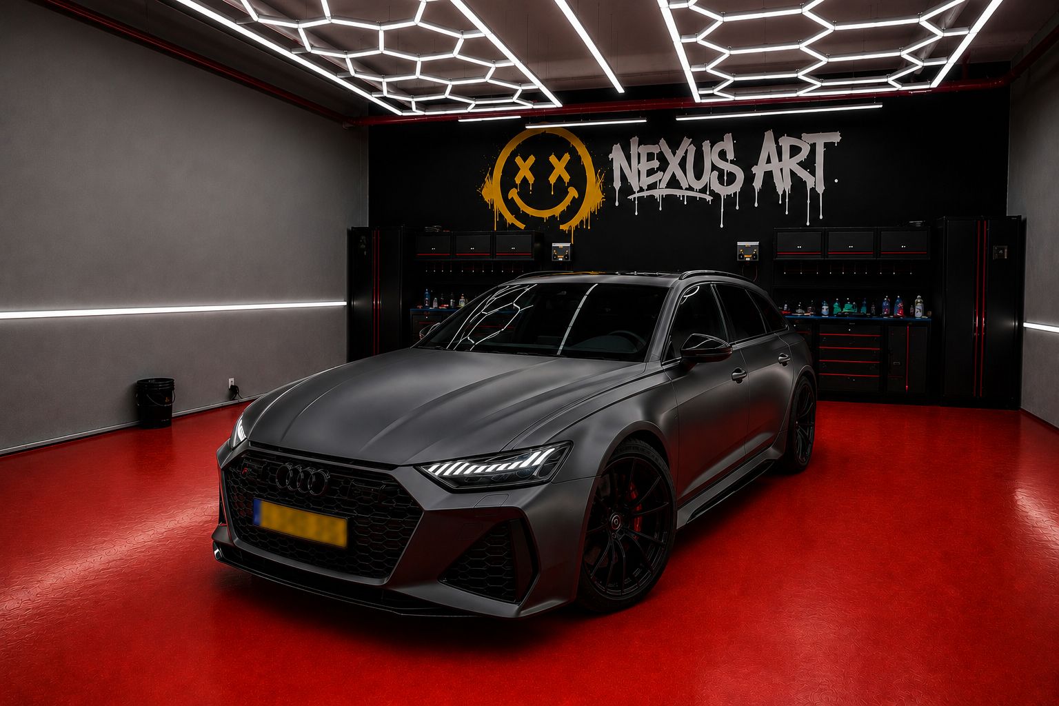 Audi RS6 עם ציפוי PPF מט - תוצאת גימור מושלמת
